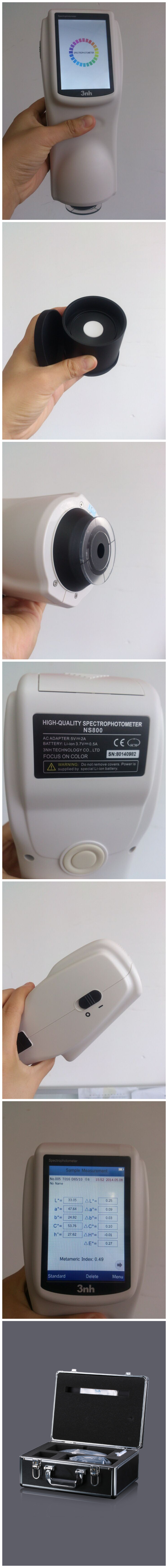 NS800 spectrophotometer detail